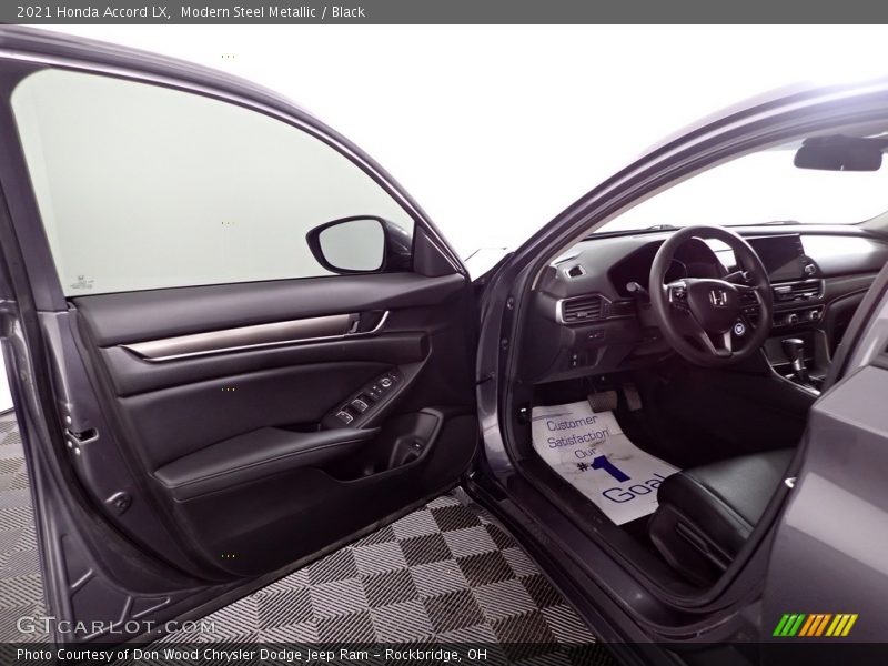Modern Steel Metallic / Black 2021 Honda Accord LX