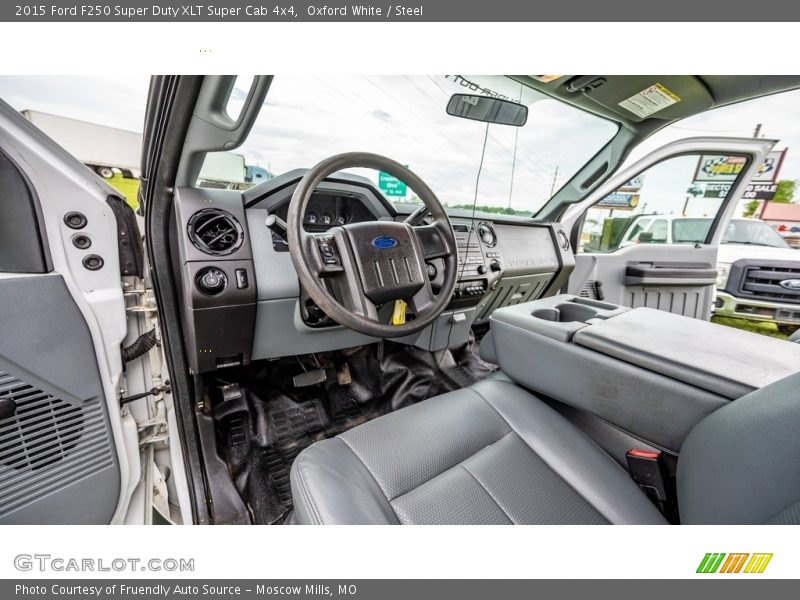 Oxford White / Steel 2015 Ford F250 Super Duty XLT Super Cab 4x4