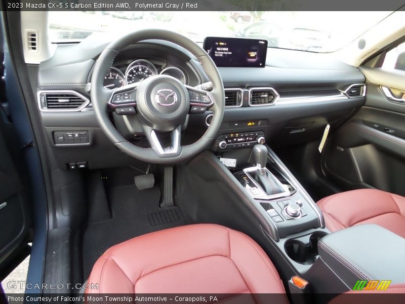 Polymetal Gray / Red 2023 Mazda CX-5 S Carbon Edition AWD