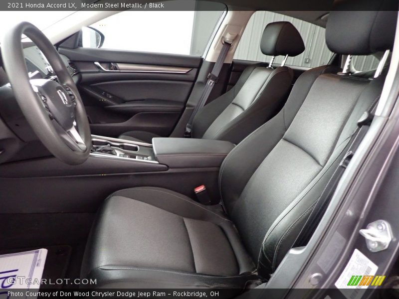 Modern Steel Metallic / Black 2021 Honda Accord LX