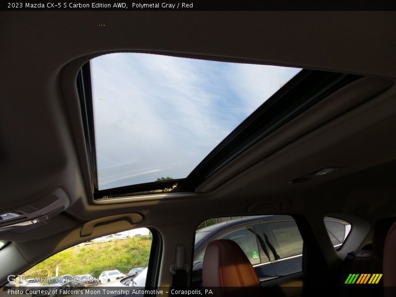 Polymetal Gray / Red 2023 Mazda CX-5 S Carbon Edition AWD