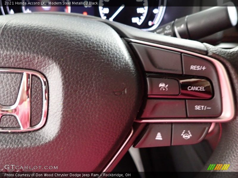 Modern Steel Metallic / Black 2021 Honda Accord LX