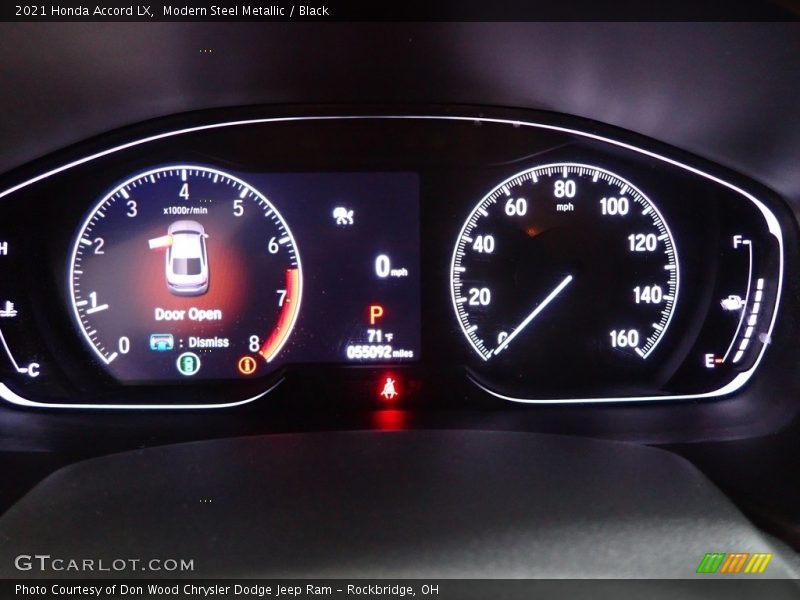 Modern Steel Metallic / Black 2021 Honda Accord LX