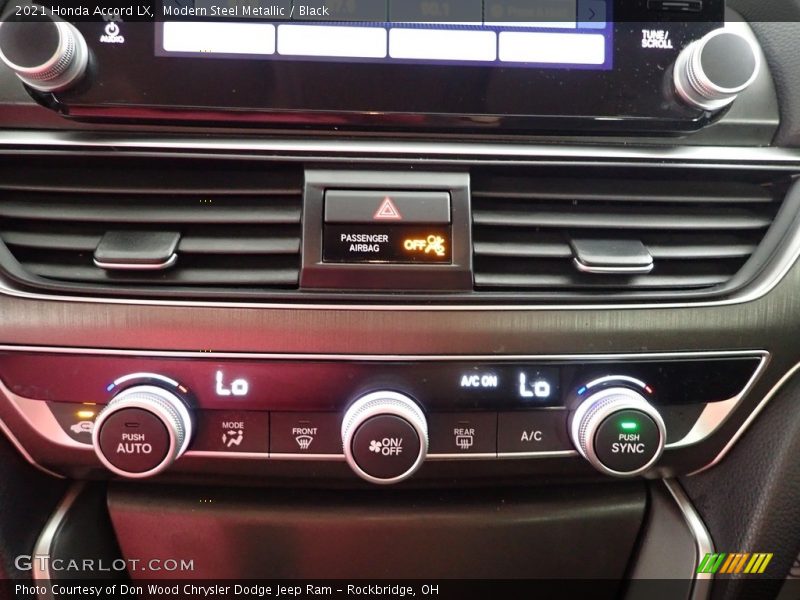 Modern Steel Metallic / Black 2021 Honda Accord LX