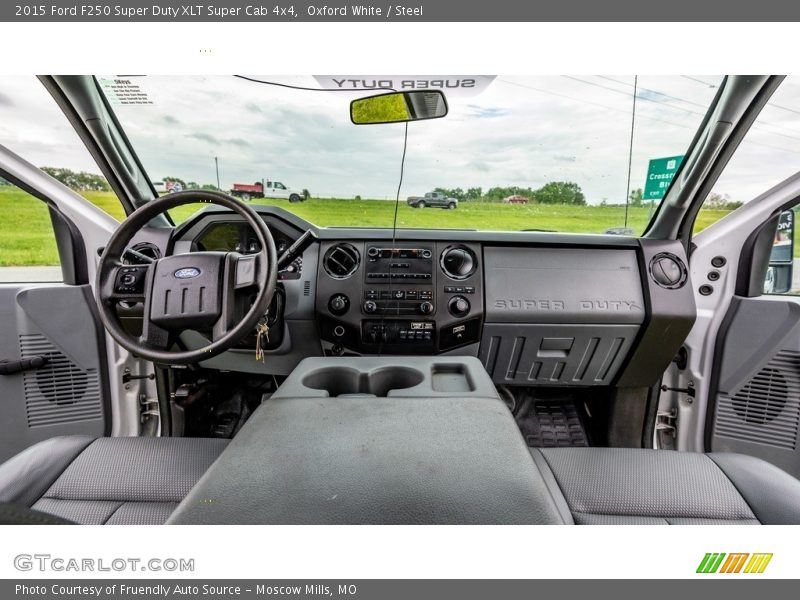 Oxford White / Steel 2015 Ford F250 Super Duty XLT Super Cab 4x4