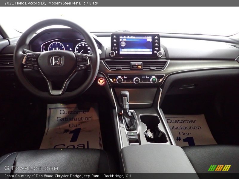 Modern Steel Metallic / Black 2021 Honda Accord LX