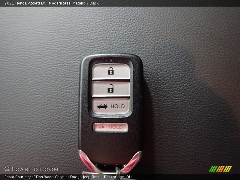 Modern Steel Metallic / Black 2021 Honda Accord LX