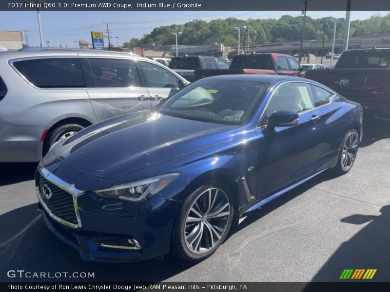 Iridium Blue / Graphite 2017 Infiniti Q60 3.0t Premium AWD Coupe