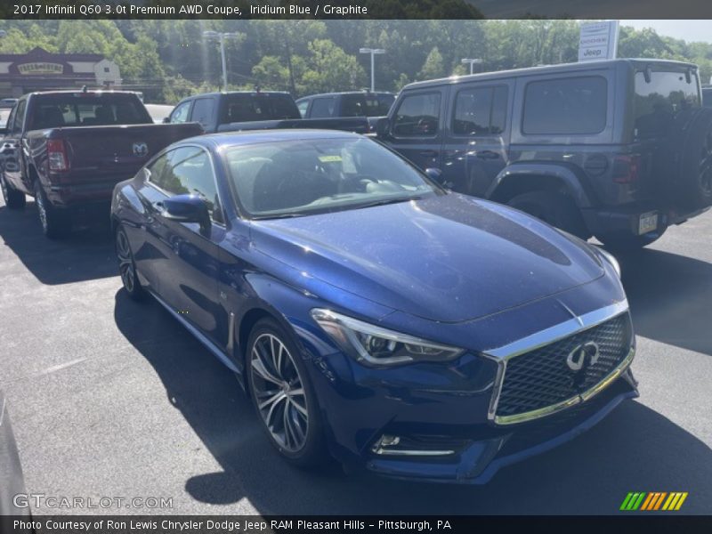 Iridium Blue / Graphite 2017 Infiniti Q60 3.0t Premium AWD Coupe