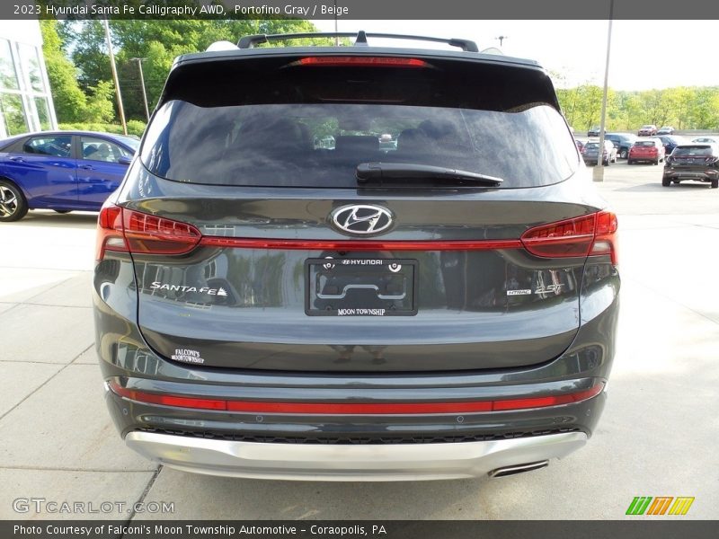 Portofino Gray / Beige 2023 Hyundai Santa Fe Calligraphy AWD