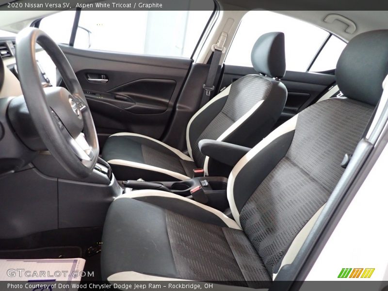 Aspen White Tricoat / Graphite 2020 Nissan Versa SV