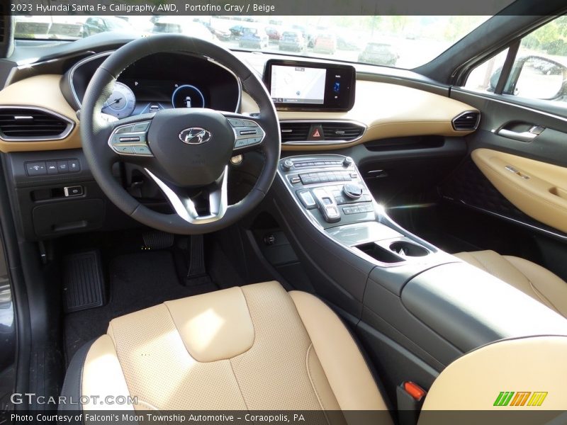  2023 Santa Fe Calligraphy AWD Beige Interior