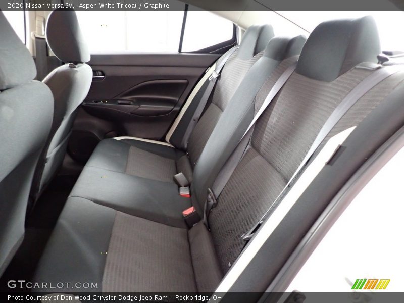 Aspen White Tricoat / Graphite 2020 Nissan Versa SV