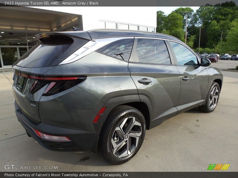 Amazon Gray / Black 2023 Hyundai Tucson SEL AWD