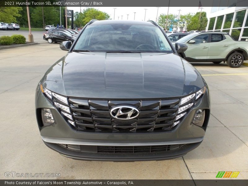 Amazon Gray / Black 2023 Hyundai Tucson SEL AWD