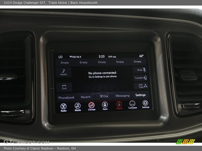 Triple Nickel / Black Houndstooth 2020 Dodge Challenger SXT