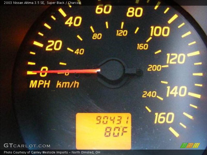 Super Black / Charcoal 2003 Nissan Altima 3.5 SE