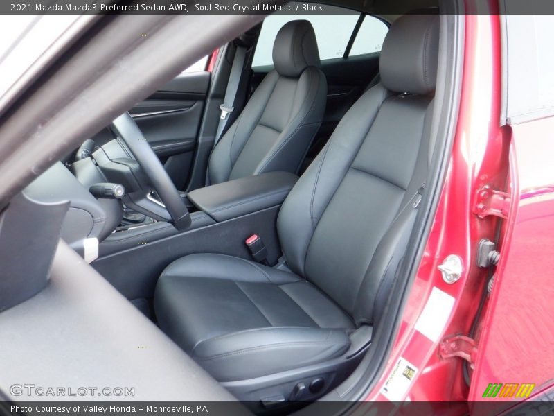 Soul Red Crystal Metallic / Black 2021 Mazda Mazda3 Preferred Sedan AWD