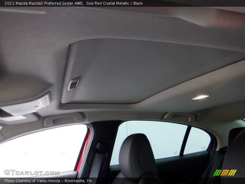 Soul Red Crystal Metallic / Black 2021 Mazda Mazda3 Preferred Sedan AWD