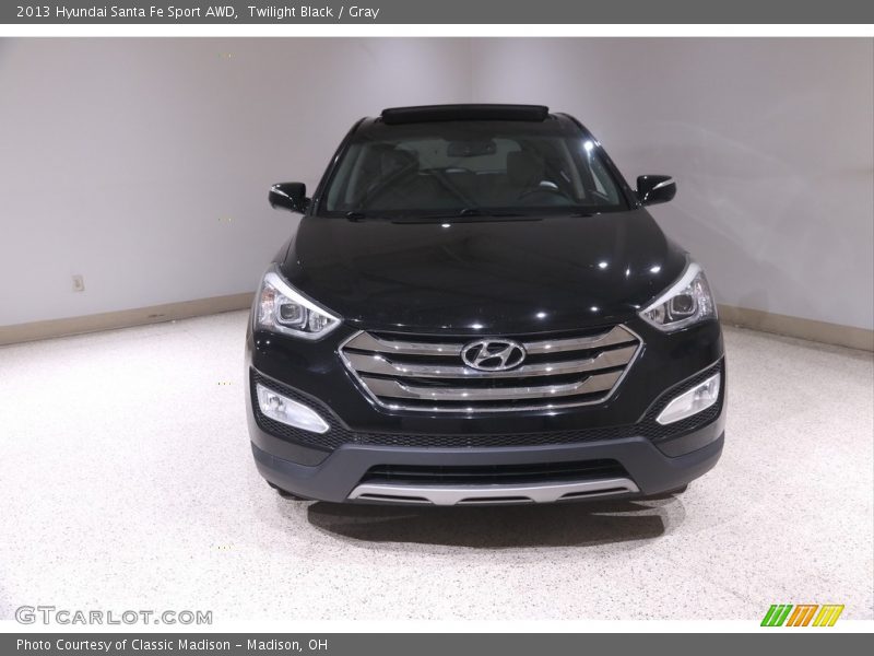 Twilight Black / Gray 2013 Hyundai Santa Fe Sport AWD