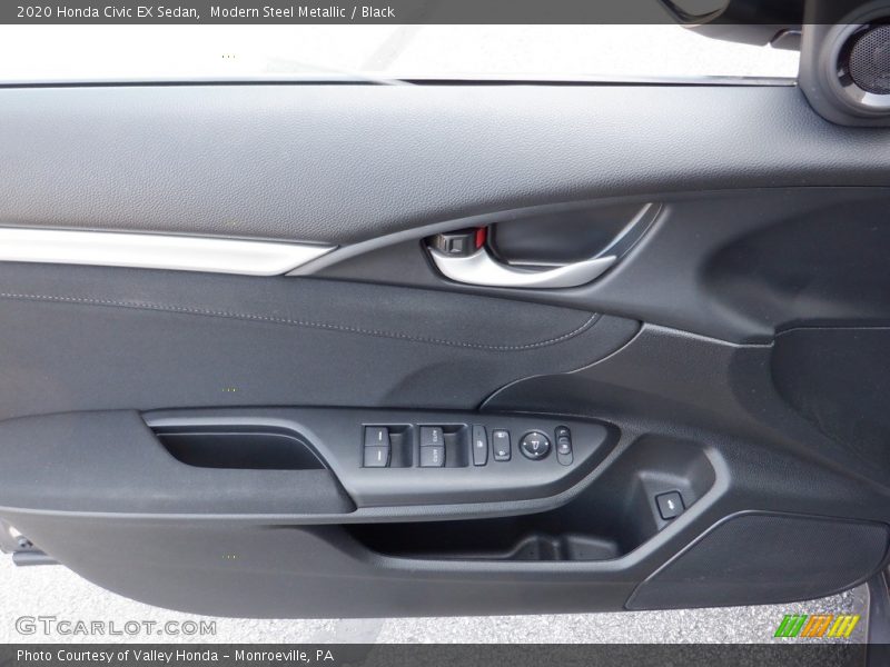 Modern Steel Metallic / Black 2020 Honda Civic EX Sedan