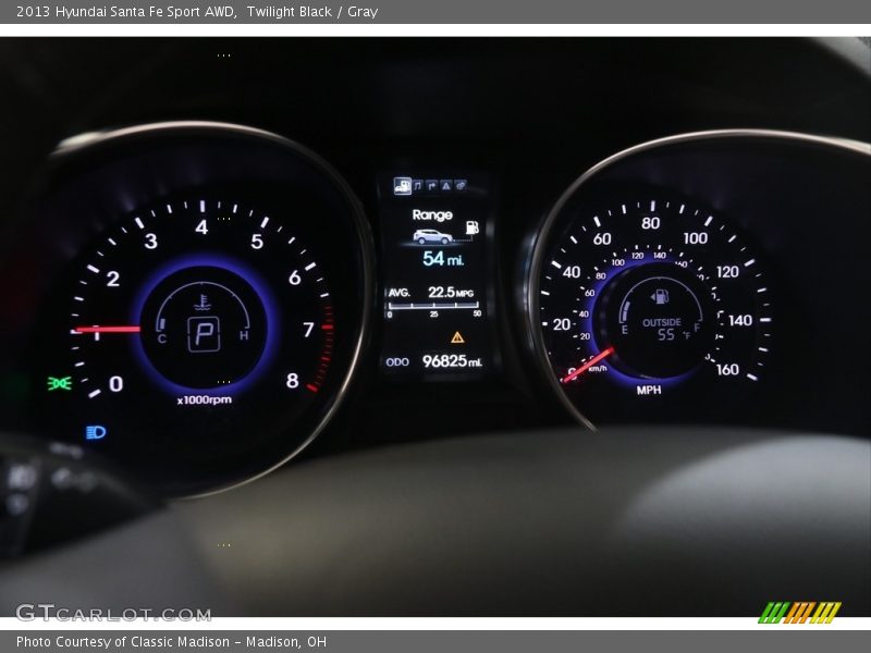 Twilight Black / Gray 2013 Hyundai Santa Fe Sport AWD