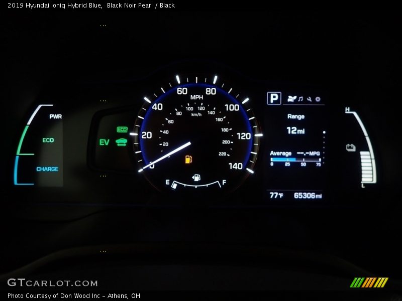 Black Noir Pearl / Black 2019 Hyundai Ioniq Hybrid Blue