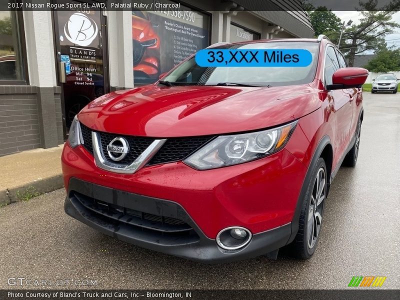Palatial Ruby / Charcoal 2017 Nissan Rogue Sport SL AWD
