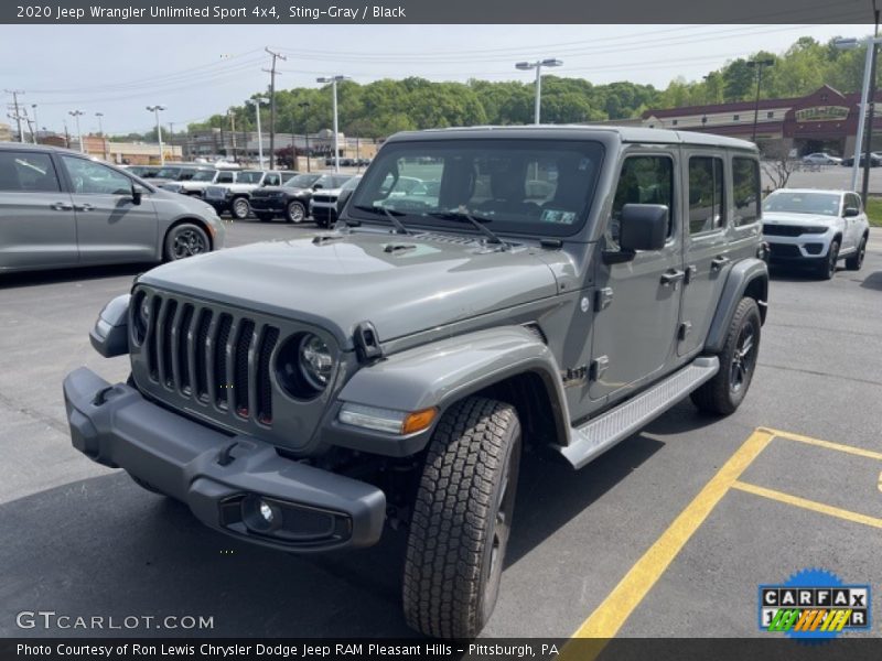 Sting-Gray / Black 2020 Jeep Wrangler Unlimited Sport 4x4
