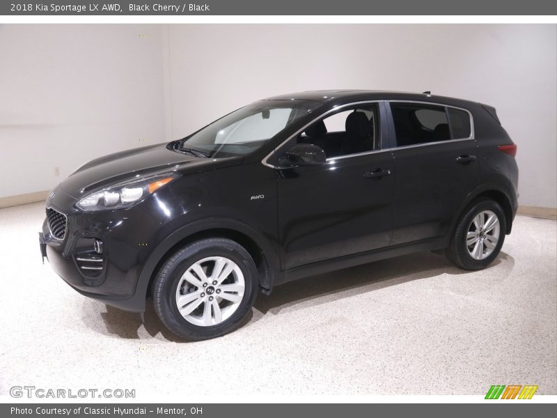 Black Cherry / Black 2018 Kia Sportage LX AWD