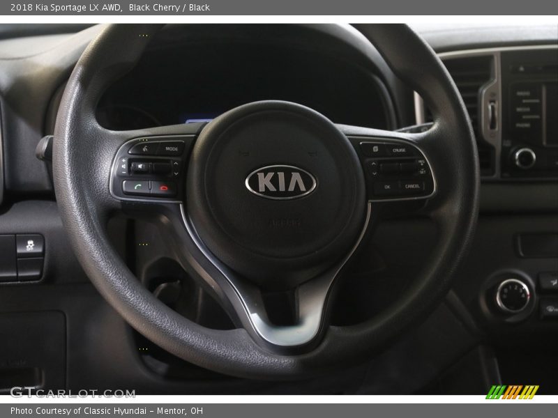Black Cherry / Black 2018 Kia Sportage LX AWD