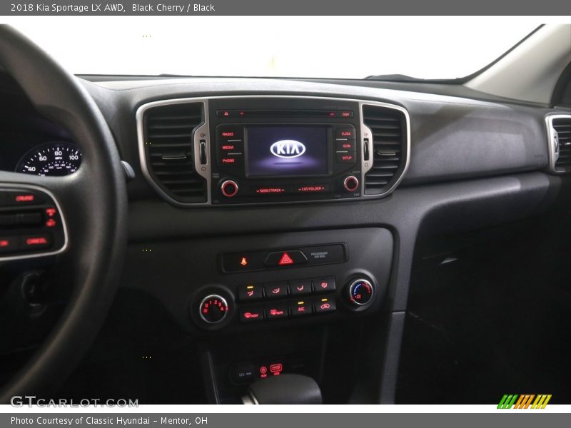 Black Cherry / Black 2018 Kia Sportage LX AWD
