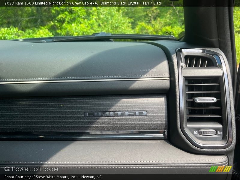 Diamond Black Crystal Pearl / Black 2023 Ram 1500 Limited Night Edition Crew Cab 4x4