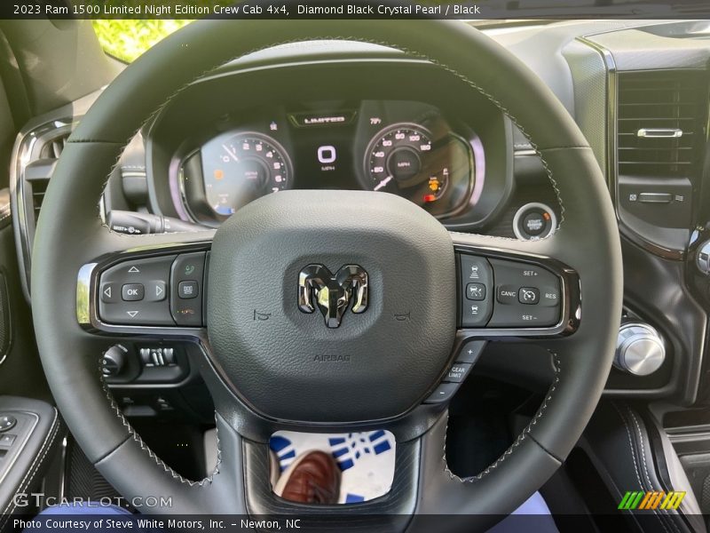  2023 1500 Limited Night Edition Crew Cab 4x4 Steering Wheel