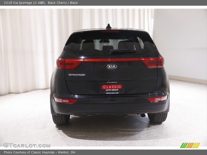 Black Cherry / Black 2018 Kia Sportage LX AWD