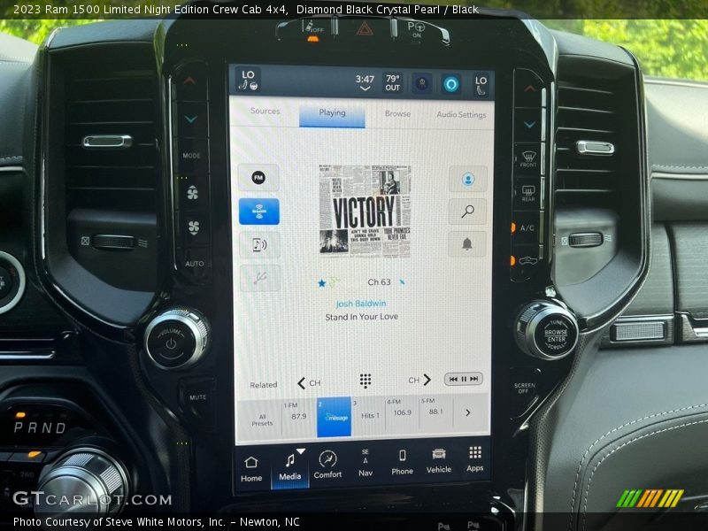 Navigation of 2023 1500 Limited Night Edition Crew Cab 4x4