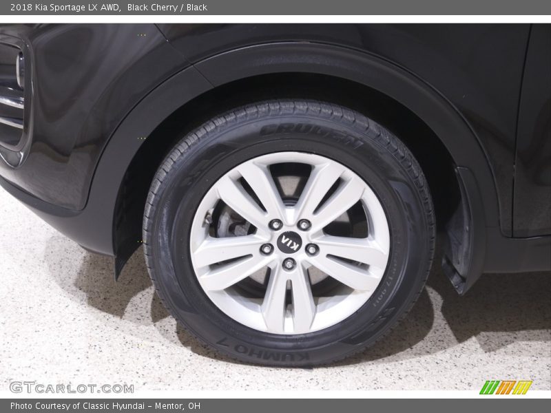 Black Cherry / Black 2018 Kia Sportage LX AWD