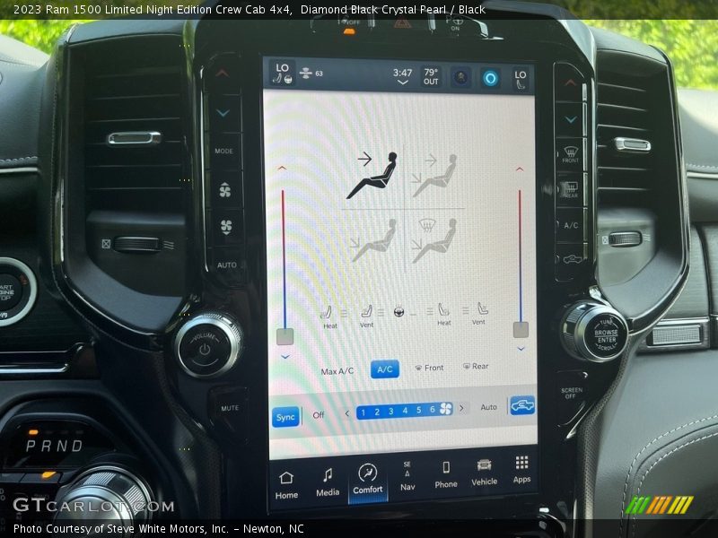 Controls of 2023 1500 Limited Night Edition Crew Cab 4x4