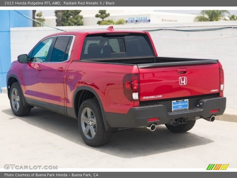 Radiant Red Metallic II / Black 2023 Honda Ridgeline RTL AWD