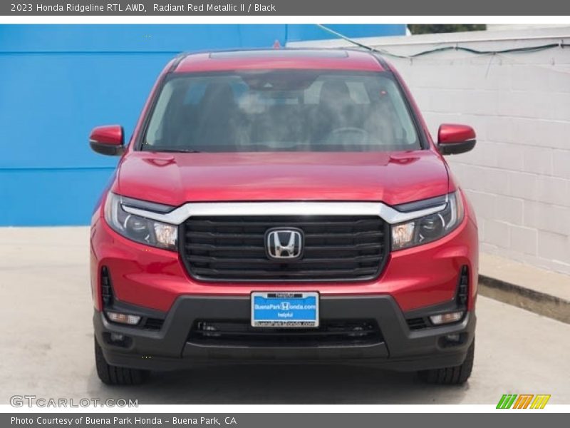 Radiant Red Metallic II / Black 2023 Honda Ridgeline RTL AWD