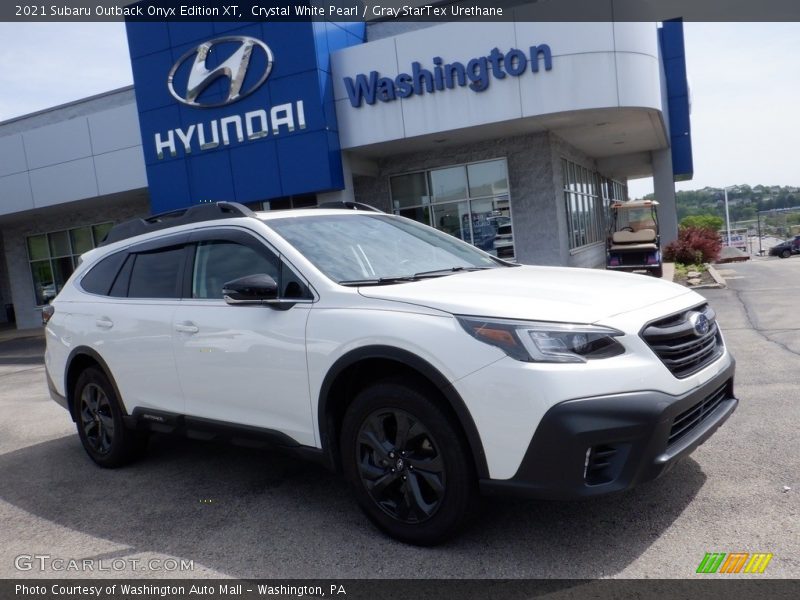 Crystal White Pearl / Gray StarTex Urethane 2021 Subaru Outback Onyx Edition XT