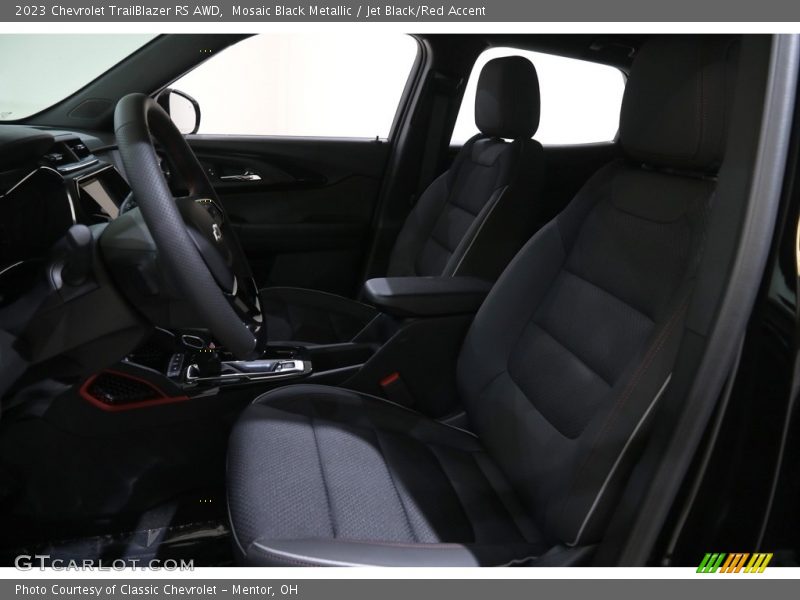 Mosaic Black Metallic / Jet Black/Red Accent 2023 Chevrolet TrailBlazer RS AWD