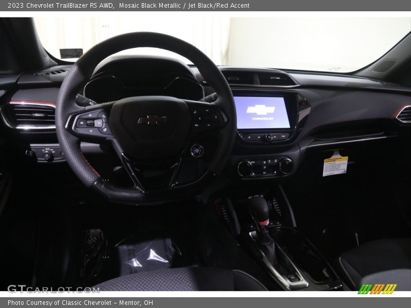 Mosaic Black Metallic / Jet Black/Red Accent 2023 Chevrolet TrailBlazer RS AWD