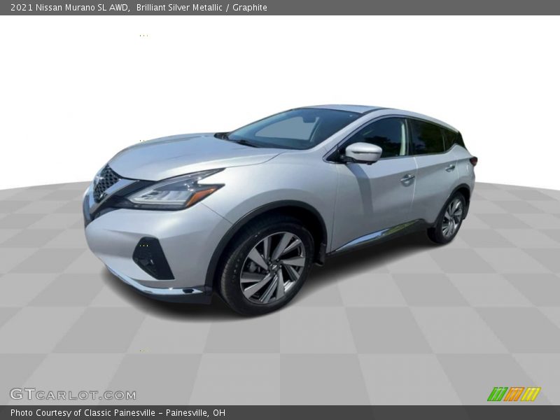 Brilliant Silver Metallic / Graphite 2021 Nissan Murano SL AWD