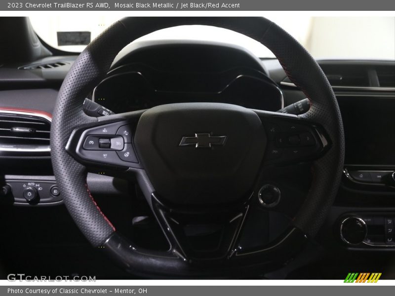 Mosaic Black Metallic / Jet Black/Red Accent 2023 Chevrolet TrailBlazer RS AWD