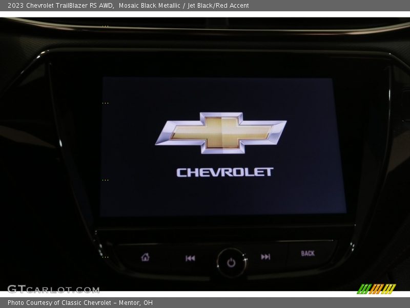 Mosaic Black Metallic / Jet Black/Red Accent 2023 Chevrolet TrailBlazer RS AWD