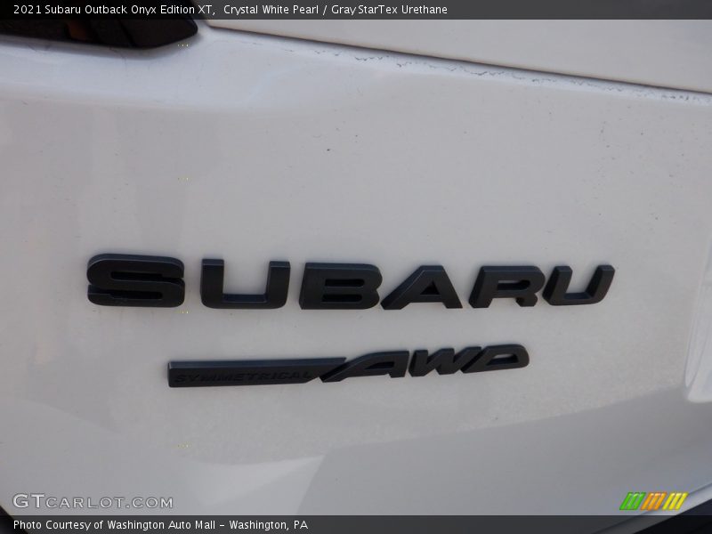 Crystal White Pearl / Gray StarTex Urethane 2021 Subaru Outback Onyx Edition XT