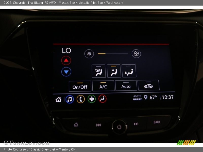 Mosaic Black Metallic / Jet Black/Red Accent 2023 Chevrolet TrailBlazer RS AWD