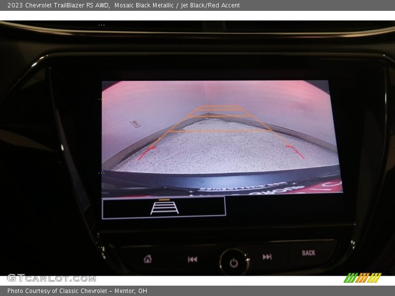 Mosaic Black Metallic / Jet Black/Red Accent 2023 Chevrolet TrailBlazer RS AWD