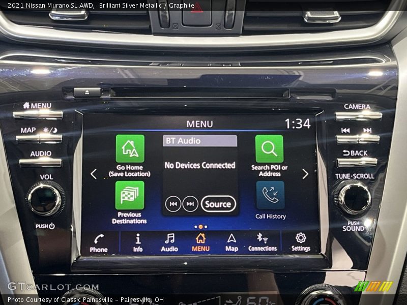 Brilliant Silver Metallic / Graphite 2021 Nissan Murano SL AWD